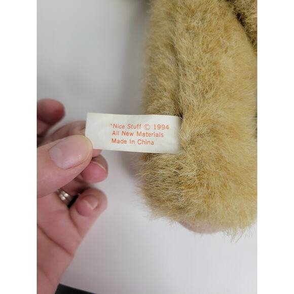 Vintage 1994 Brown 11" Stuffed Animal Teddy Bear Moveable Legs Arms Head - Picture 3 of 7